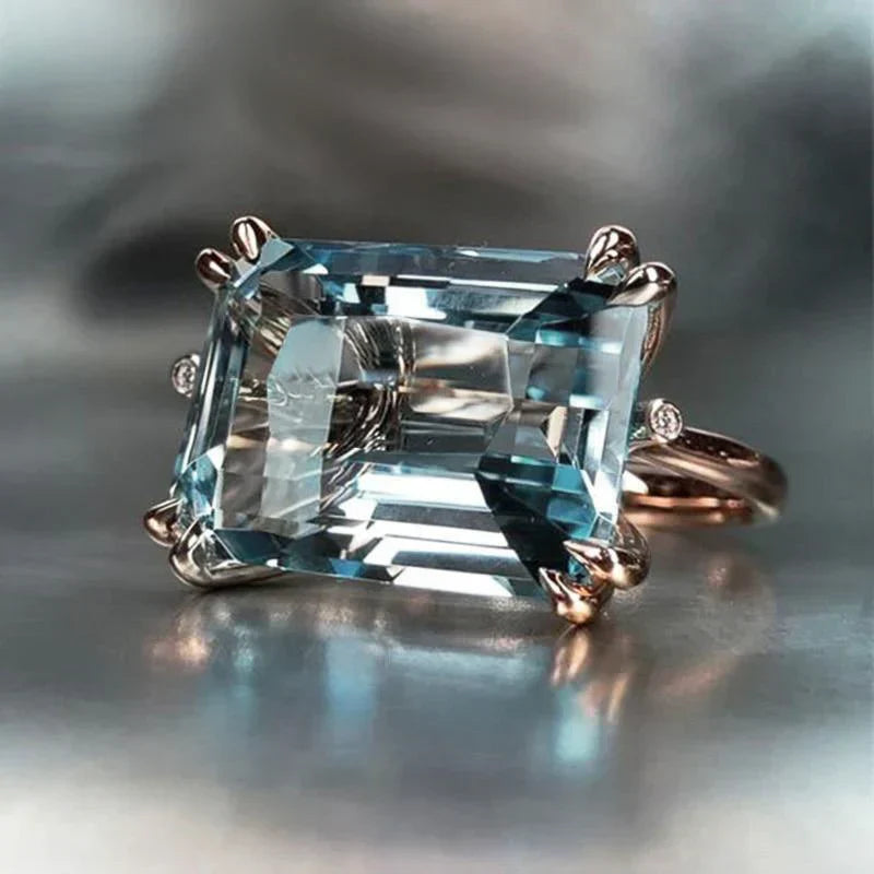 Bague Vintage Blau Zirconium