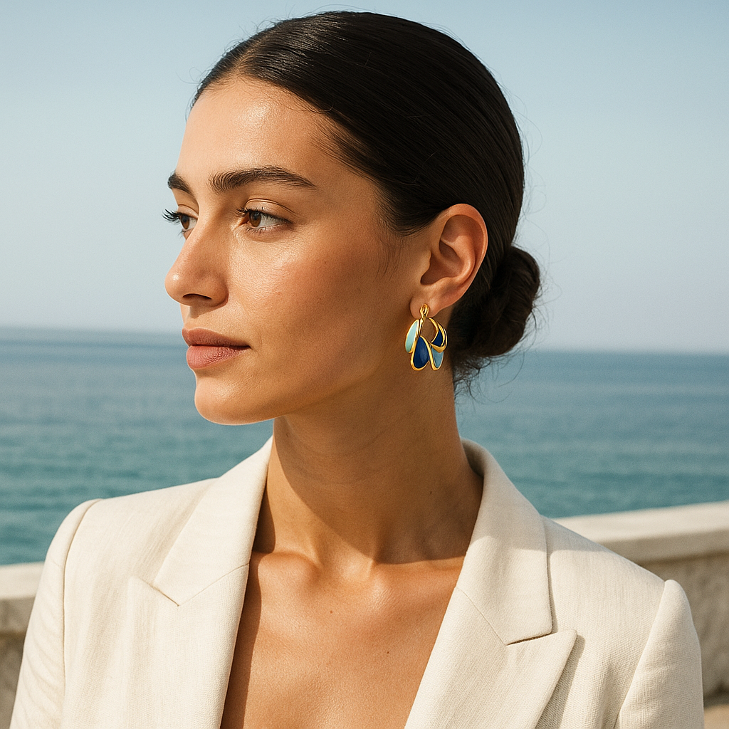 Delaya | Ondes Élégantes Imprimées Matinées pour un Look Raffiné