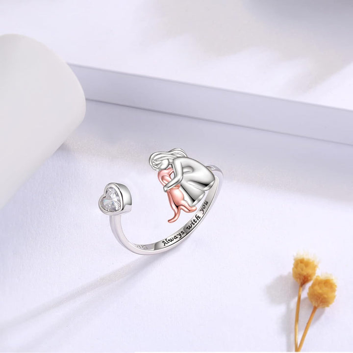 Verstellbarer Ring – Immer in meinem Herzen