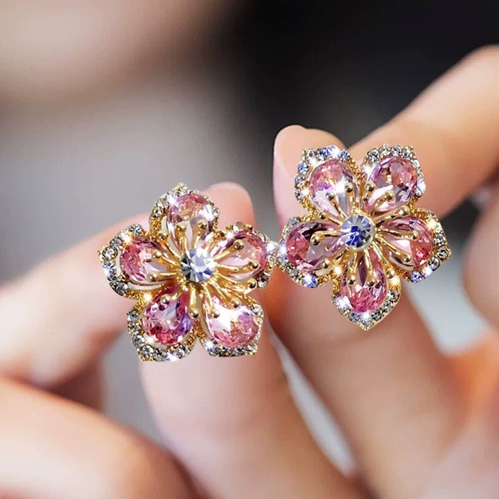 Boucles d'oreilles en argent ornées de zirconia multicolore pour un style éclatant