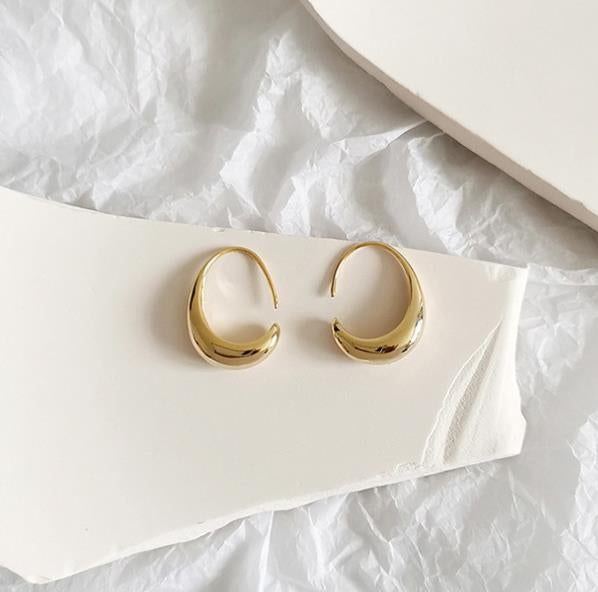 Boucles d'oreilles élégantes en or et argent de luxe