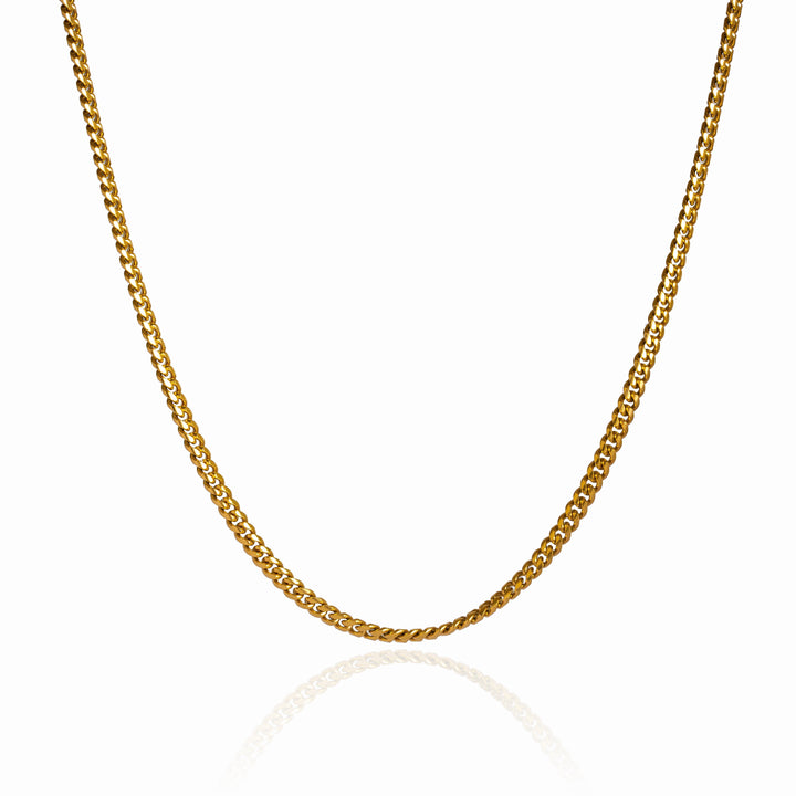Curb Chain Necklace - 18K Gold Plated