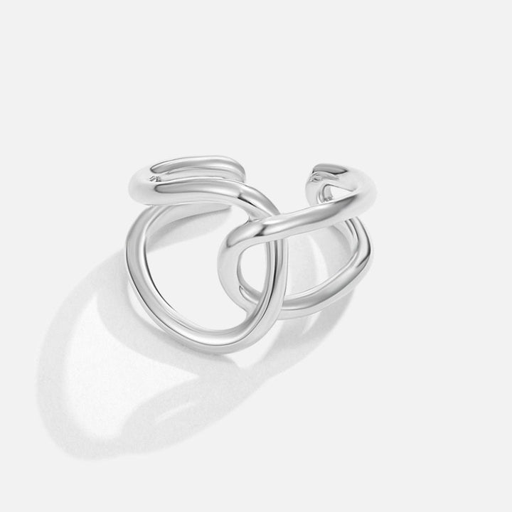 Anneau Céleste en Argent Éclatant