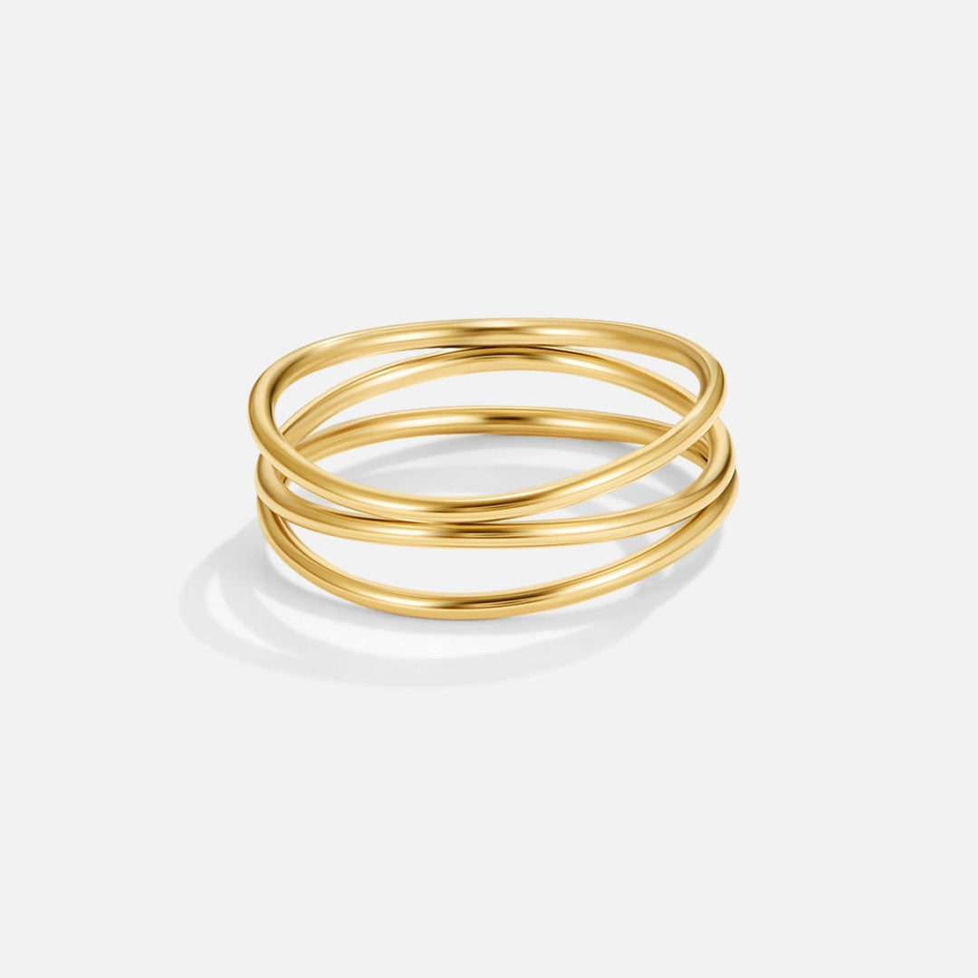 Boucle infinie en or éblouissante