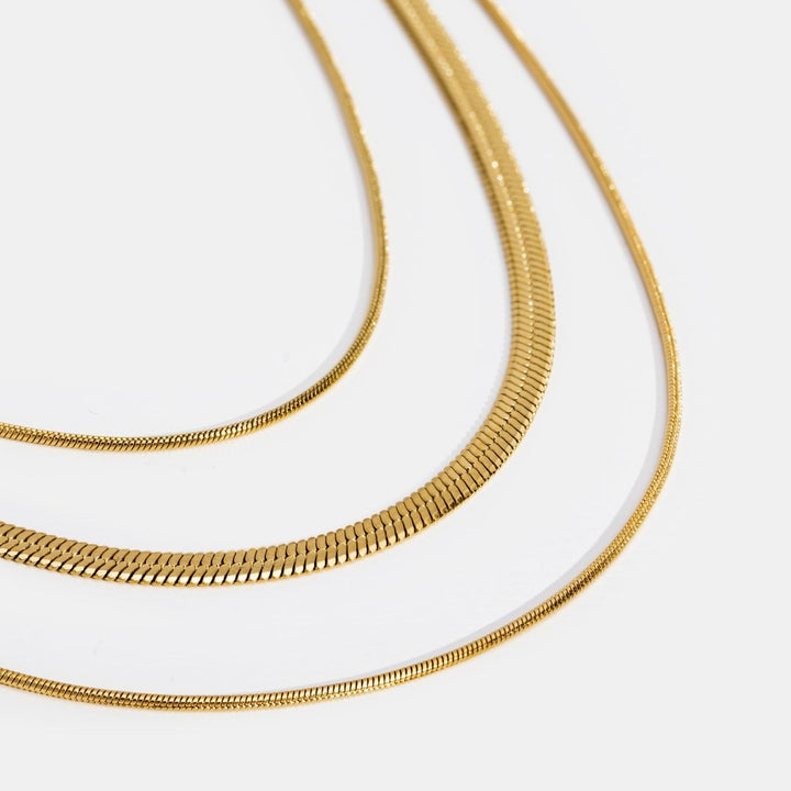 Collier en or à plusieurs rangs