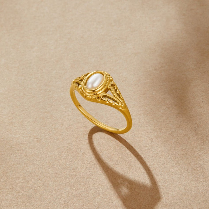 Bague Vintage Élégante avec Perles